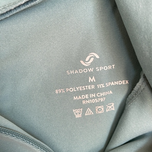 NEW! Shadow Sport Fitted Mock-Neck Zip Front Athletic Jacket, Lt Blue. M, XL - Picture 8 of 14